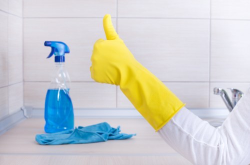 Close-up of carpet fibres being refreshed by Chadwell Heath carpet cleaners